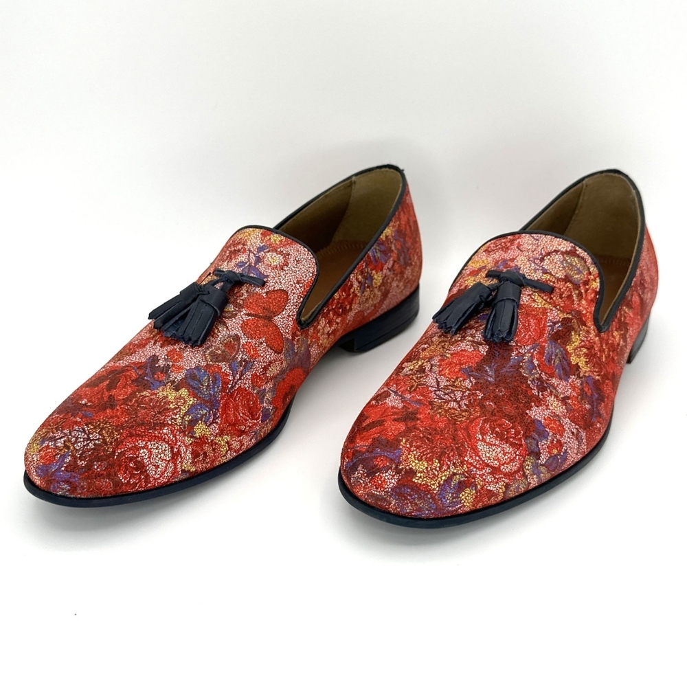 Aldo Jerienia Floral Loafers Mens Size 10.5 Tassel Shoes